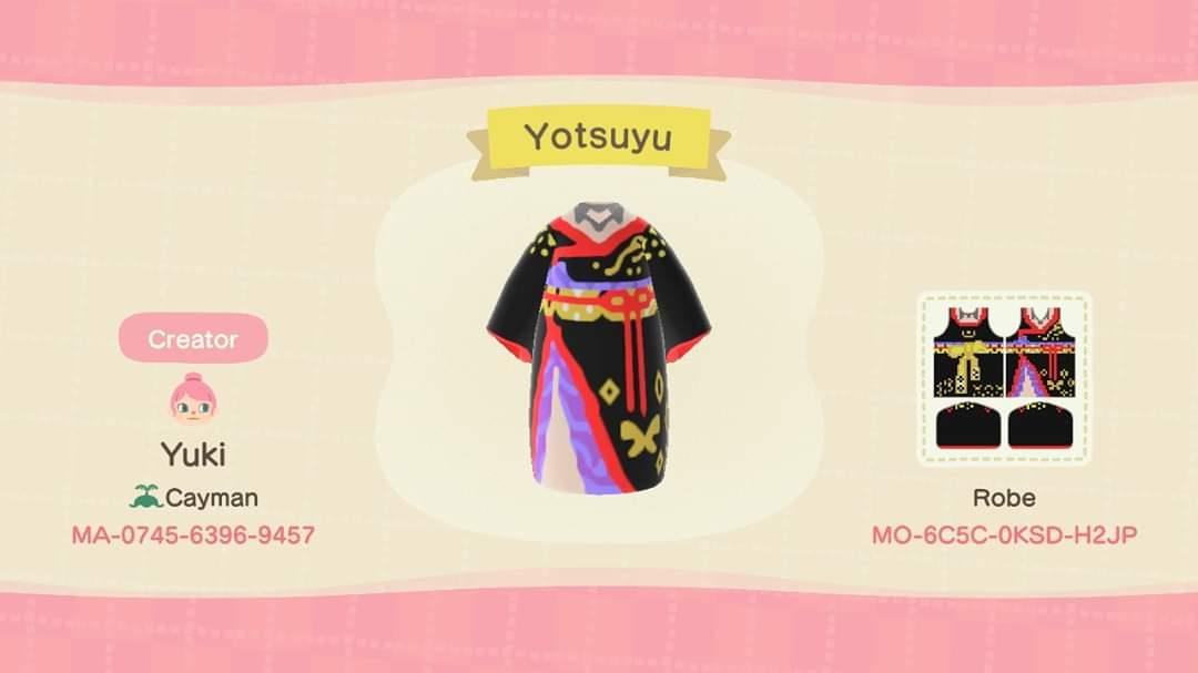 Animal Crossing Design Code: MO-6C5C-0KSD-H2JP Yotsuyu