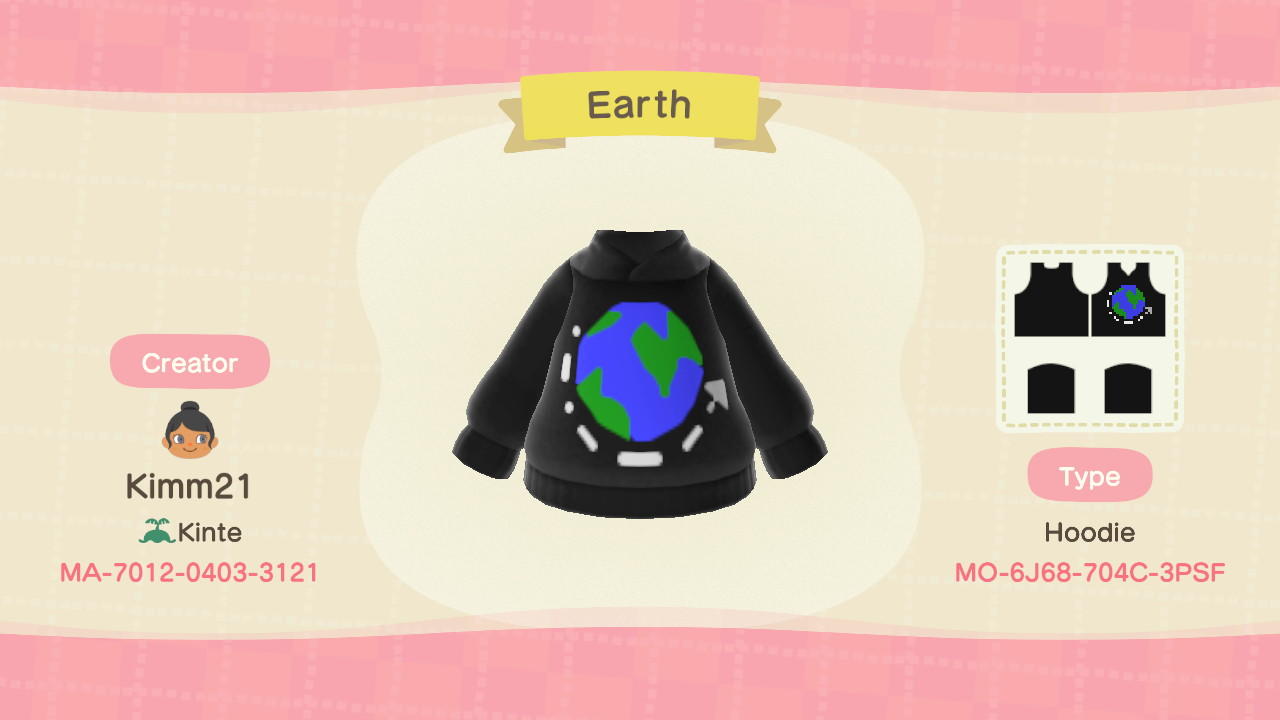 Animal Crossing Design Code: MO-6J68-704C-3PSF Earth