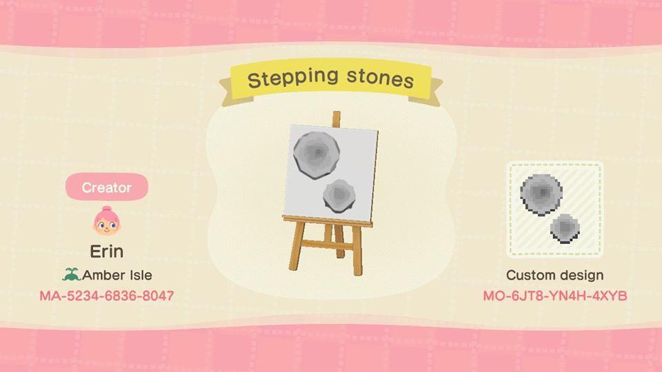 Animal Crossing Design Code: MO-6JT8-YN4H-4XYB Stepping Stone Path