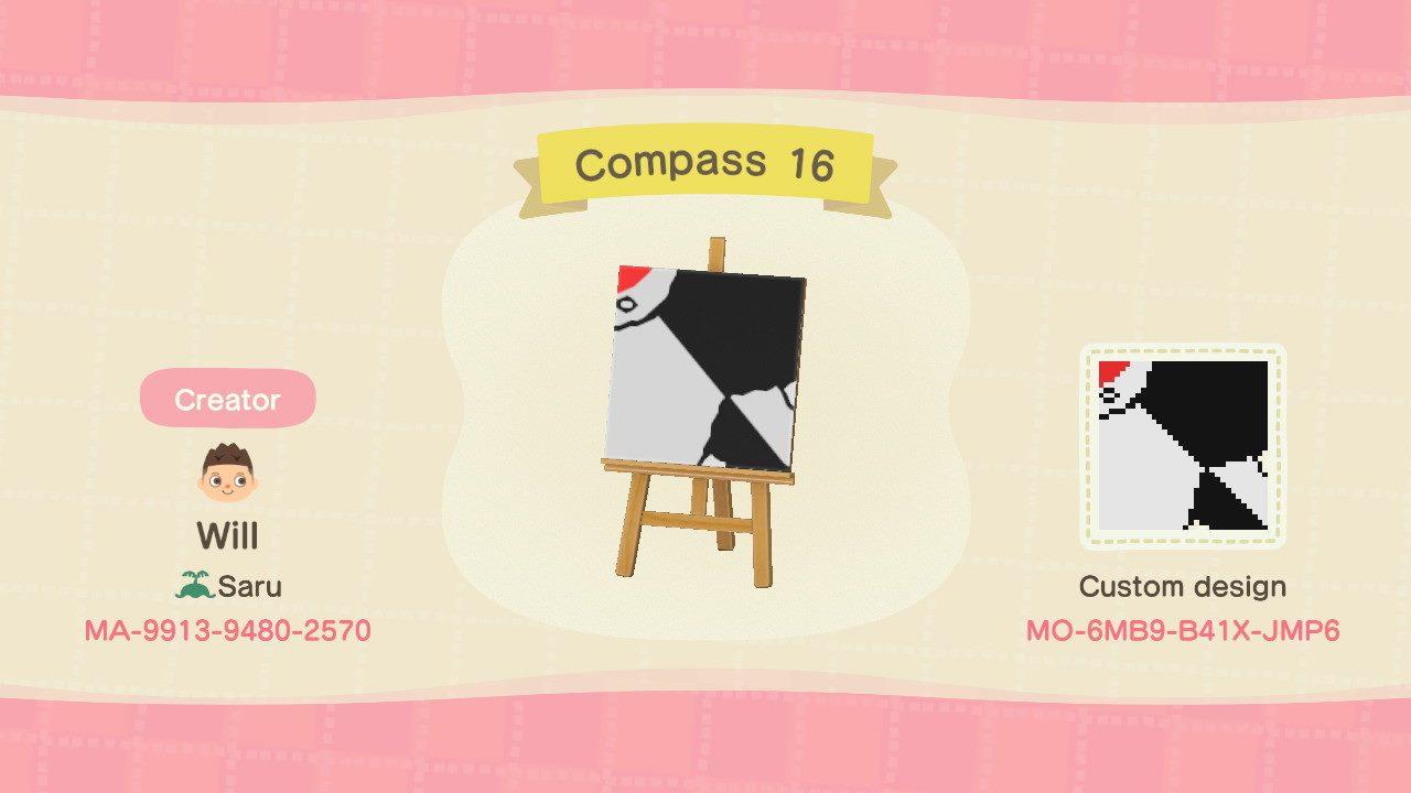 Animal Crossing Design Code: MO-6MB9-B41X-JMP6 Compass 16