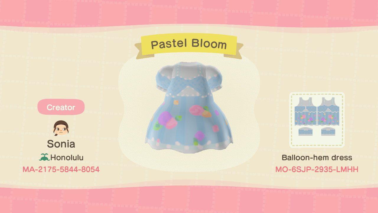 Animal Crossing Design Code: MO-6SJP-2935-LMHH Pastel Bloom