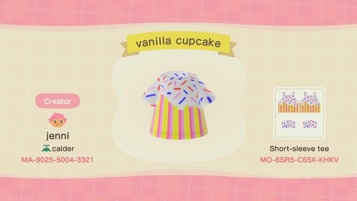 Animal Crossing Design Code: MO-6SR5-C65X-KHKV Vanilla Cupcake