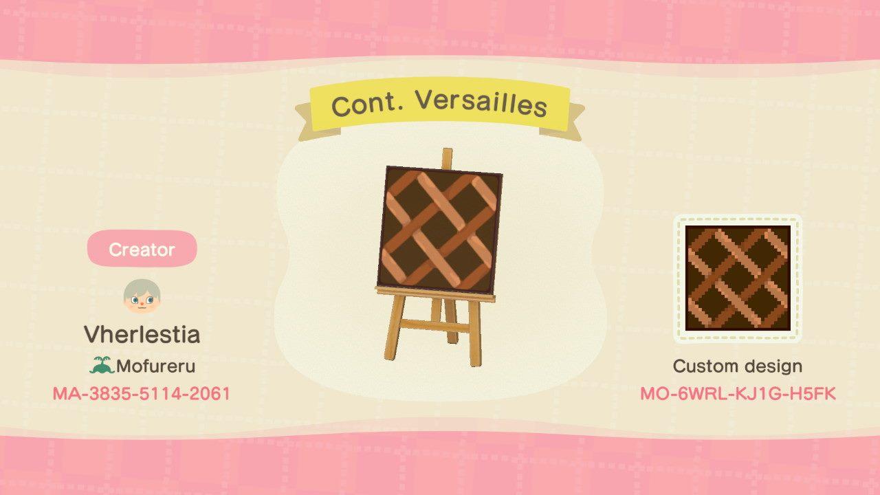Animal Crossing Design Code: MO-6WRL-KJ1G-H5FK Continuous Versaille
