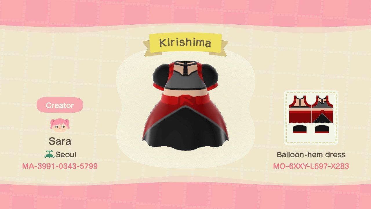 Animal Crossing Design Code: MO-6XXY-L597-X283 Kirishima
