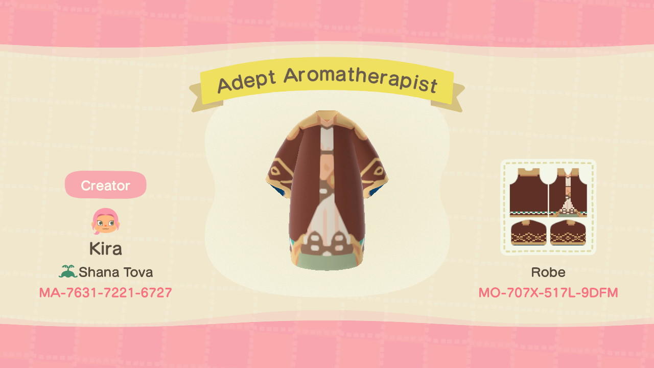 Animal Crossing Design Code: MO-707X-517L-9DFM Adept Aromatherapist