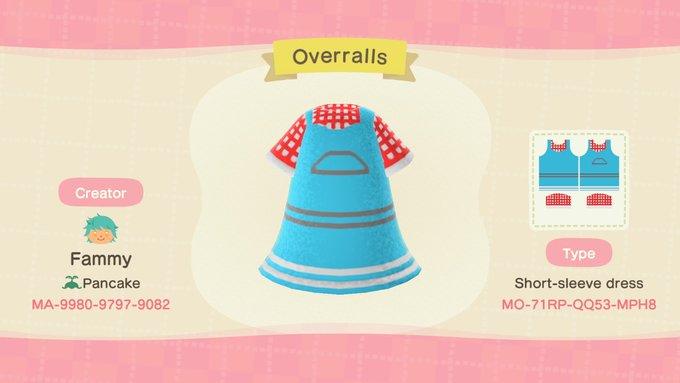 Animal Crossing Design Code: MO-71RP-QQ53-MPH8 Overralls