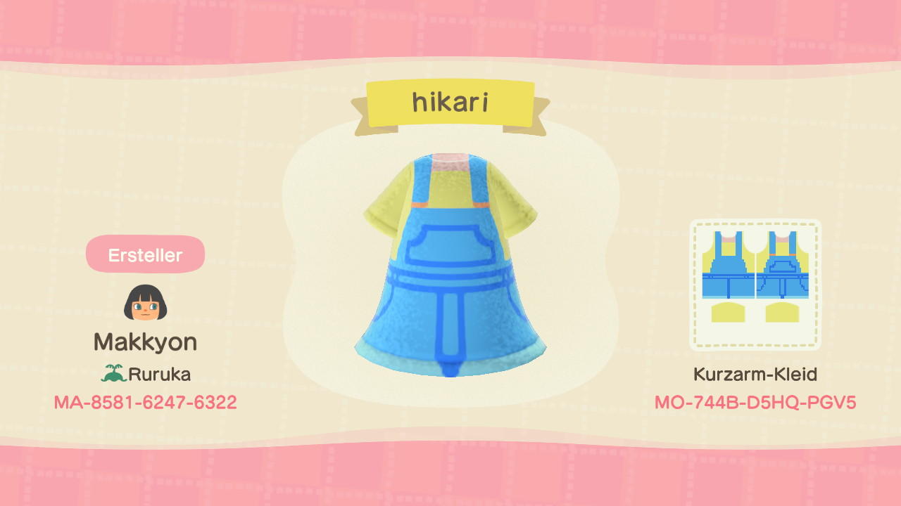 Animal Crossing Design Code: MO-744B-D5HQ-PGV5 Digimon2020: Hikari