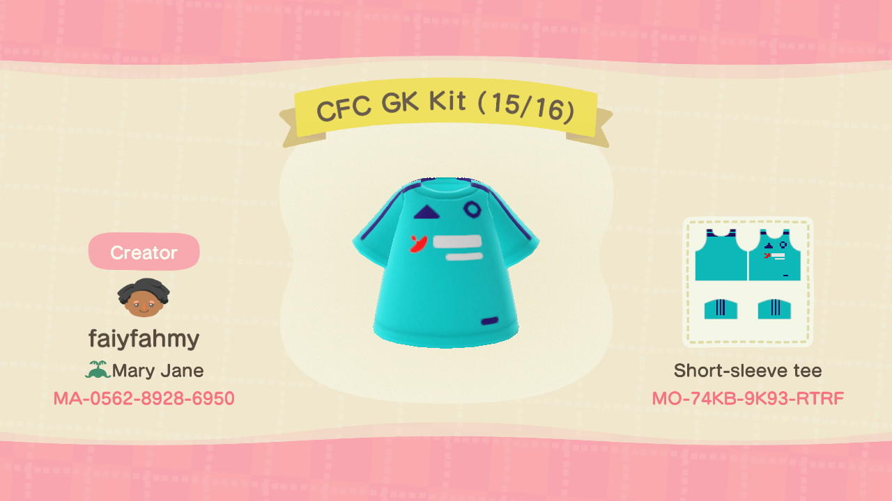 Animal Crossing Design Code: MO-74KB-9K93-RTRF CFC GK Kit (15/16)