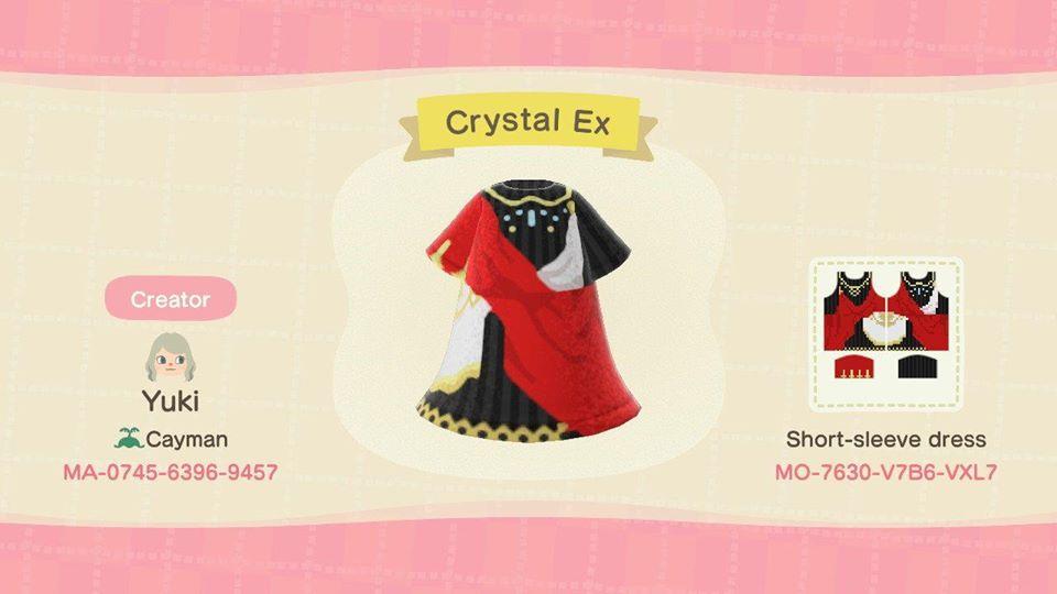 Animal Crossing Design Code: MO-7630-V7B6-VXL7 Crystal Ex