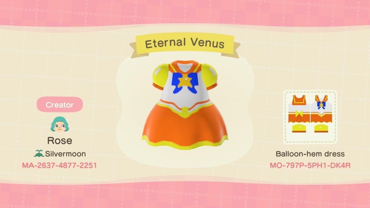 Animal Crossing Design Code: MO-797P-5PH1-DK4R Eternal Venus