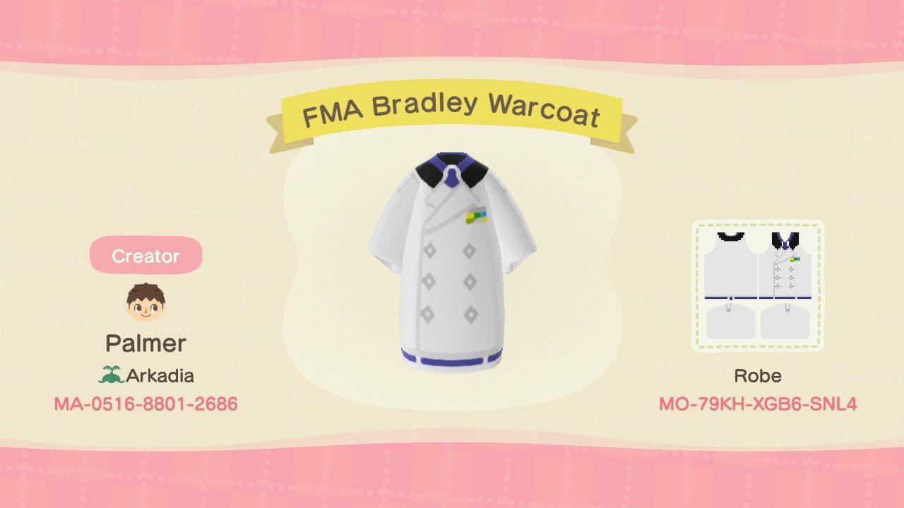 Animal Crossing Design Code: MO-79KH-XGB6-SNL4 FMA Bradley Warcoat