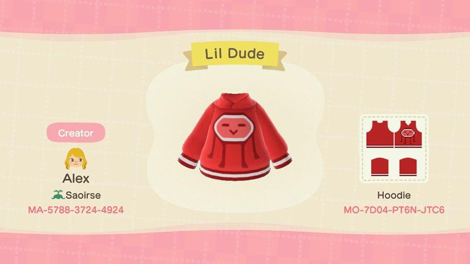 Animal Crossing Design Code: MO-7D04-PT6N-JTC6 Lil&#39; Dude