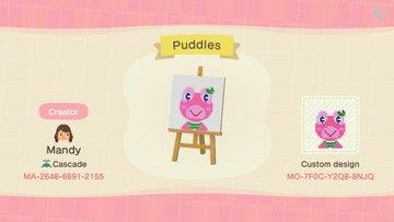 Animal Crossing Design Code: MO-7F0C-Y2QB-8NJQ Puddles