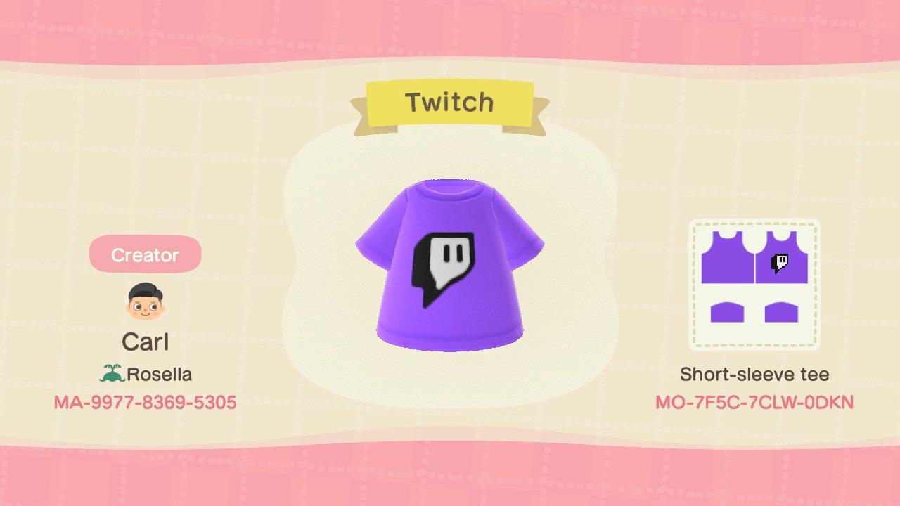 Animal Crossing Design Code: MO-7F5C-7CLW-0DKN Twitch