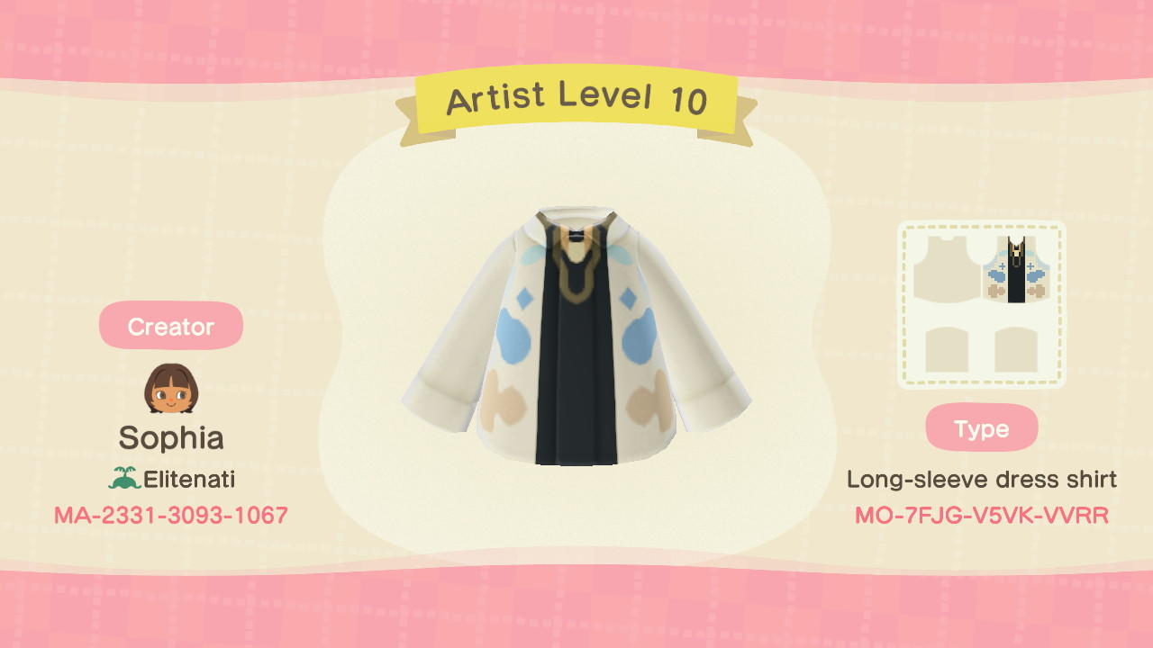 Animal Crossing Design Code: MO-7FJG-V5VK-VVRR Artist Level 10