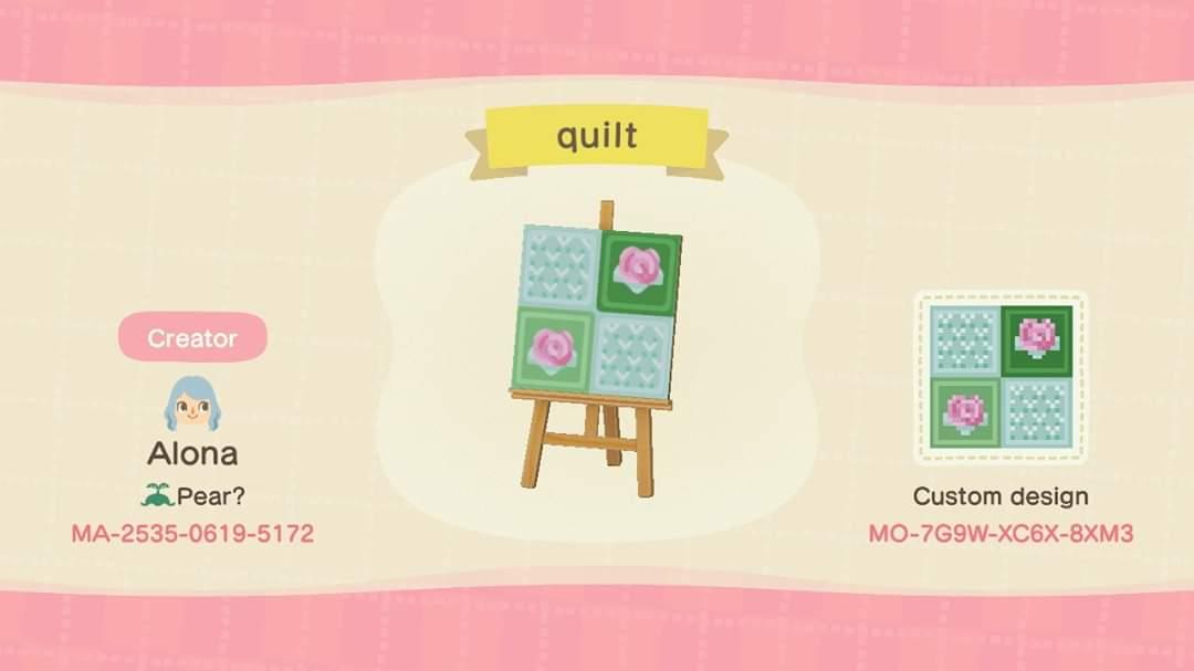 Animal Crossing Design Code: MO-7G9W-XC6X-8XM3 quilt