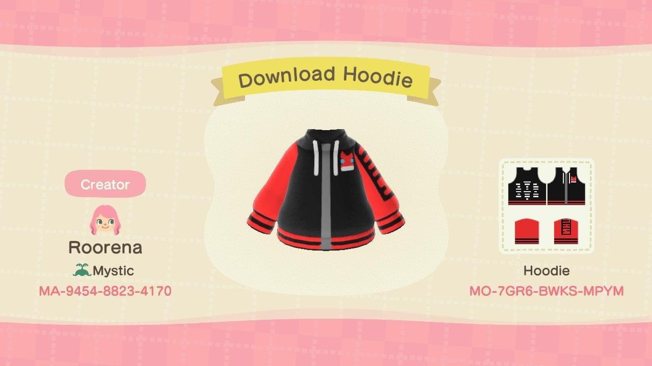 Animal Crossing Design Code: MO-7GR6-BWKS-MPYM Download Hoodie