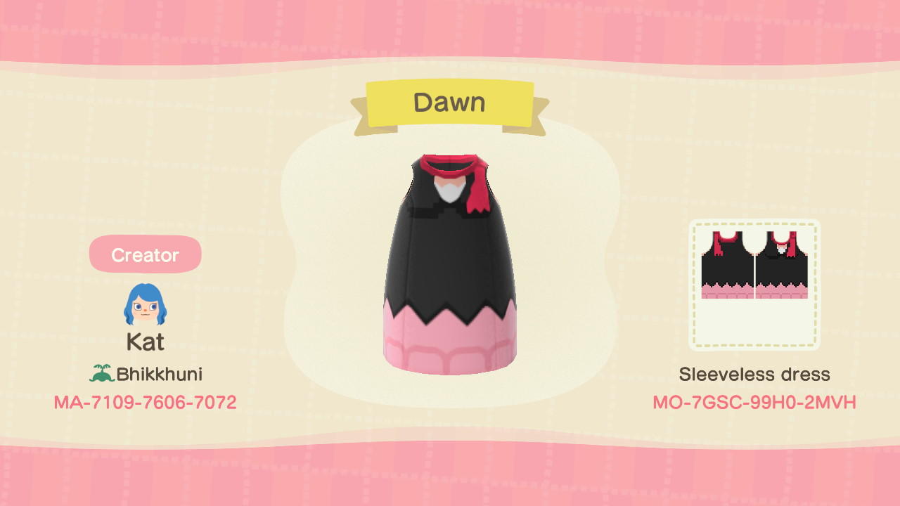 Animal Crossing Design Code: MO-7GSC-99H0-2MVH Dawn
