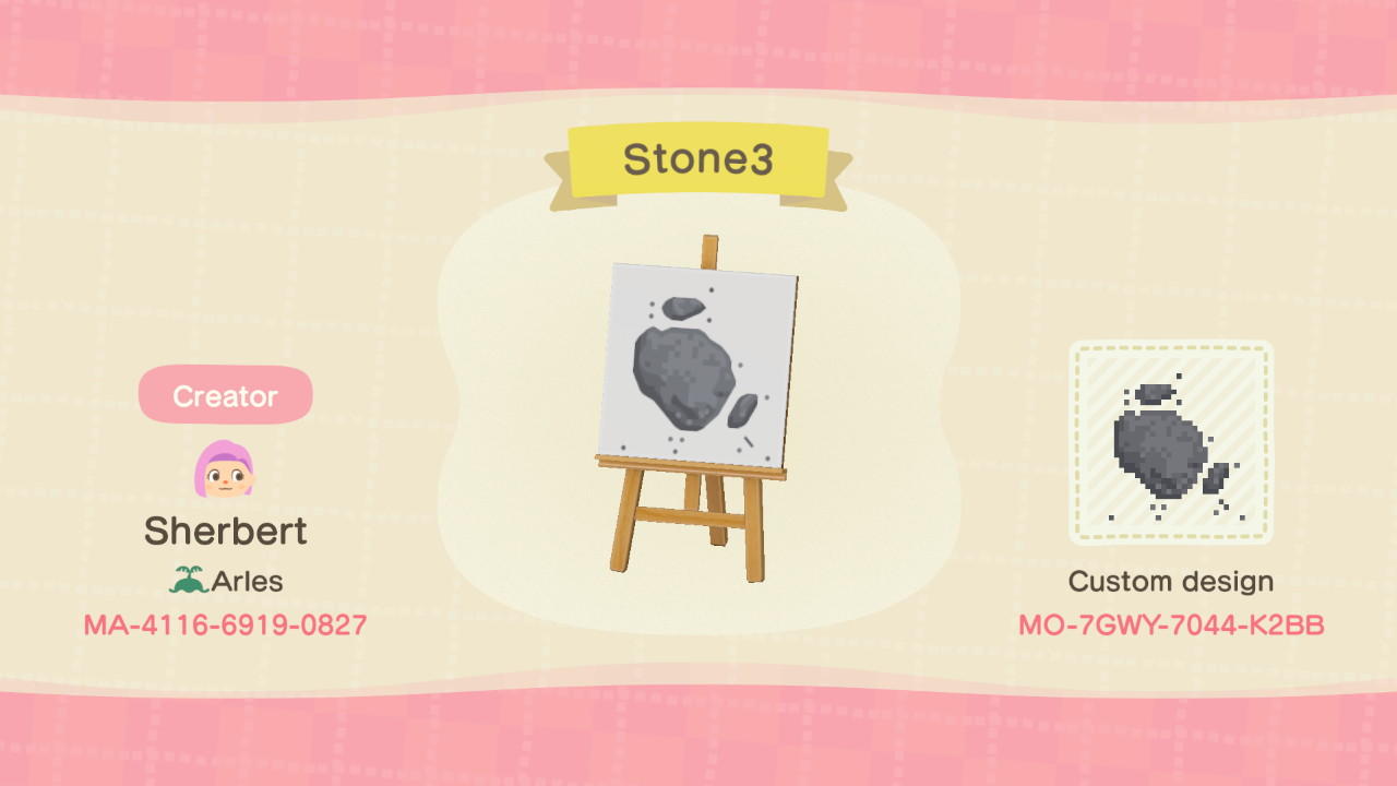 Animal Crossing Design Code: MO-7GWY-7044-K2BB Stepping Stone3