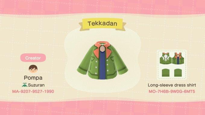 Animal Crossing Design Code: MO-7H6B-9W0G-6MT5 Tekkadan Jacket