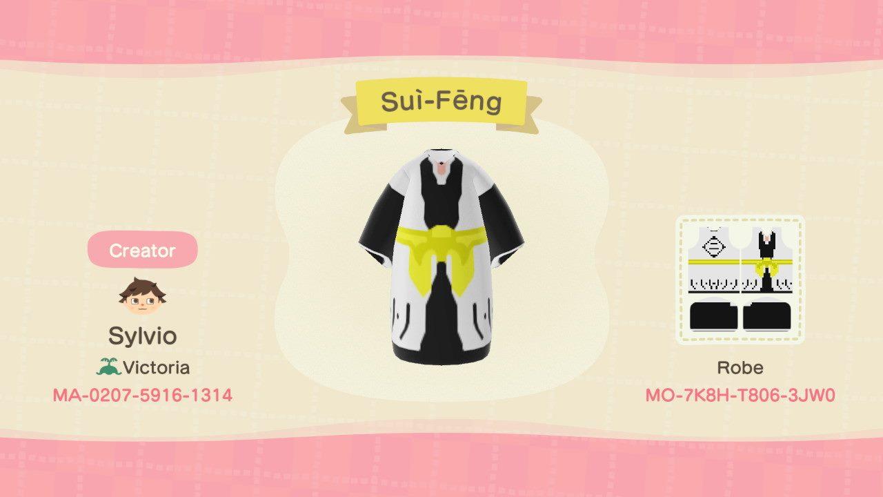 Animal Crossing Design Code: MO-7K8H-T806-3JW0 Bleach Soi Fong