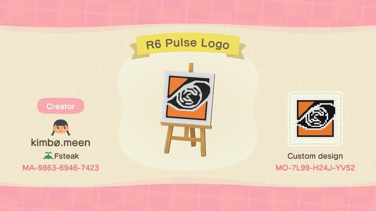 Animal Crossing Design Code: MO-7L99-H24J-YV52 R6 PULSE