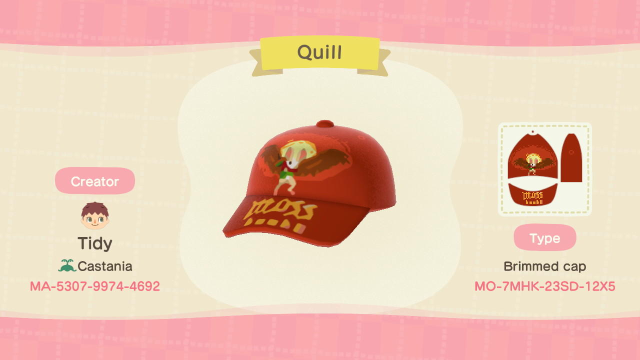 Animal Crossing Design Code: MO-7MHK-23SD-12X5 Quill - Moss Book II