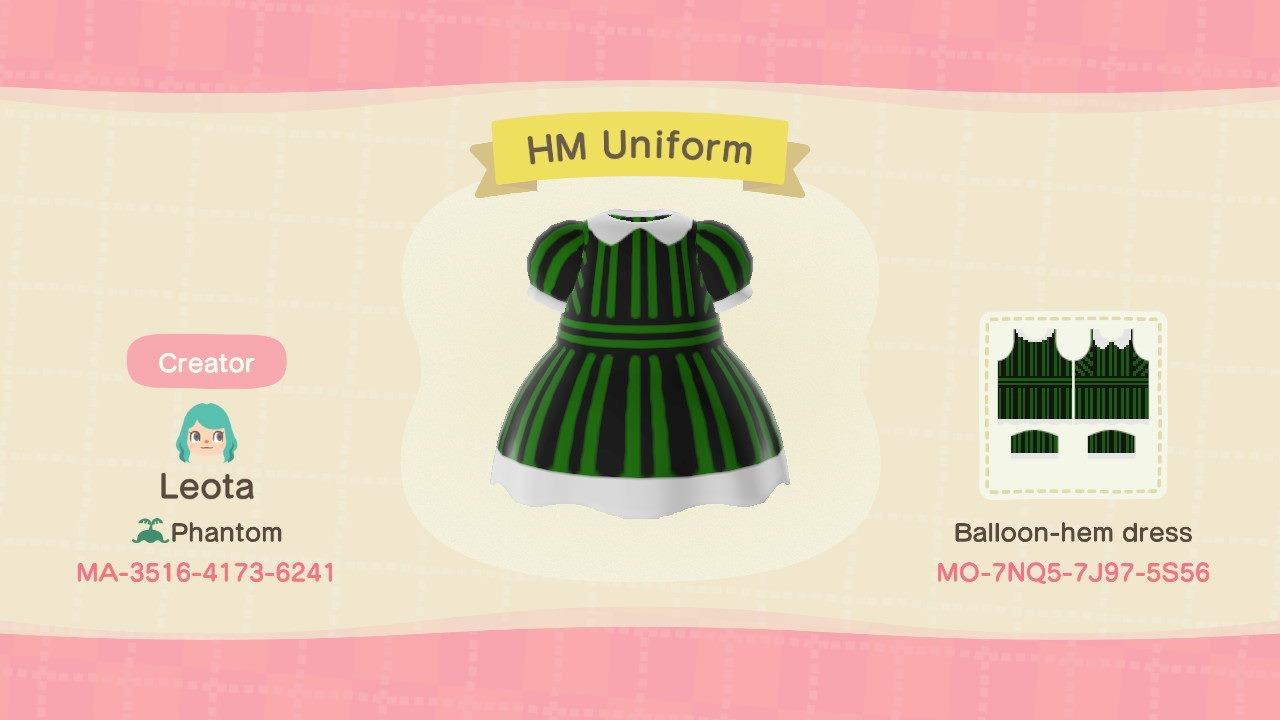 Animal Crossing Design Code: MO-7NQ5-7J97-5S56 HM Uniform