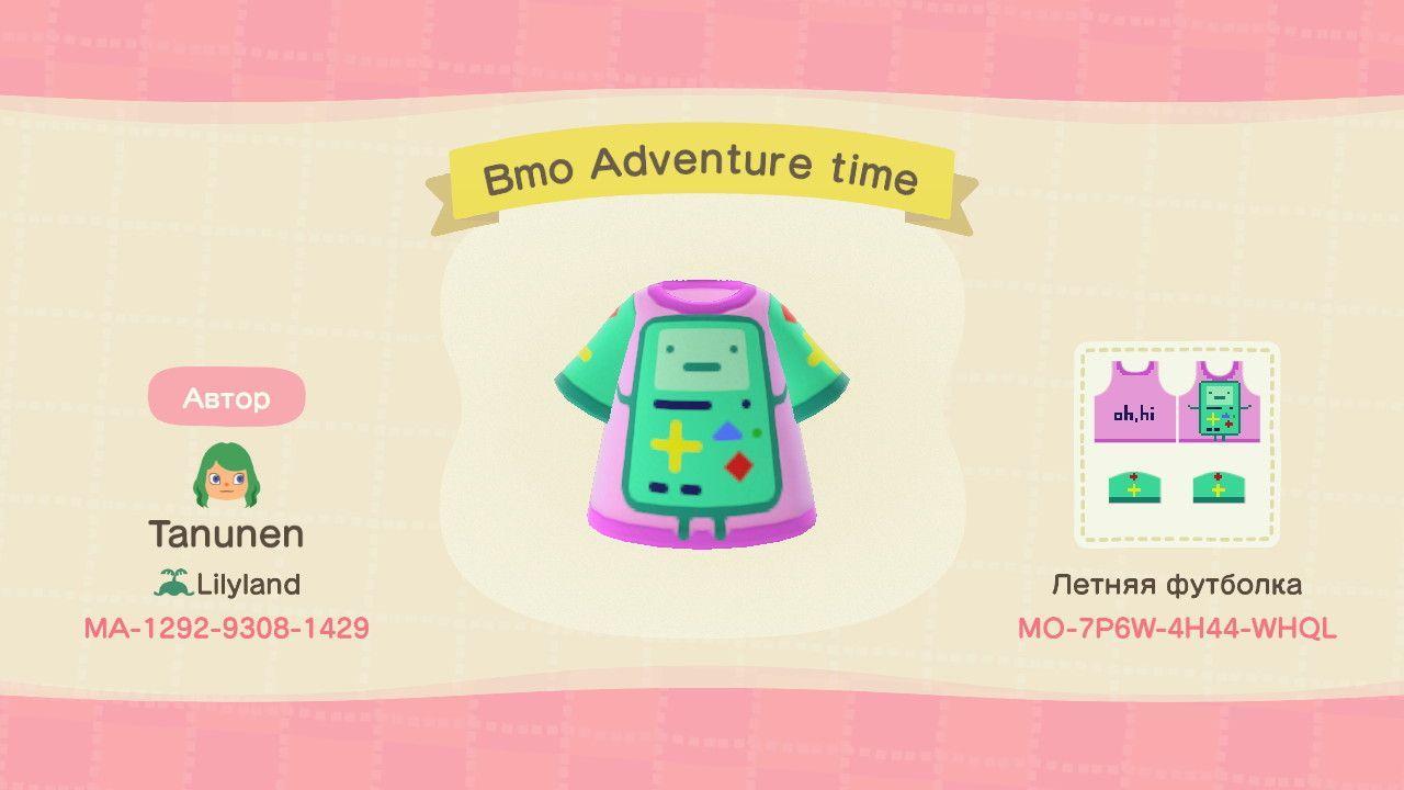 Animal Crossing Design Code: MO-7P6W-4H44-WHQL BMO Adventure Time