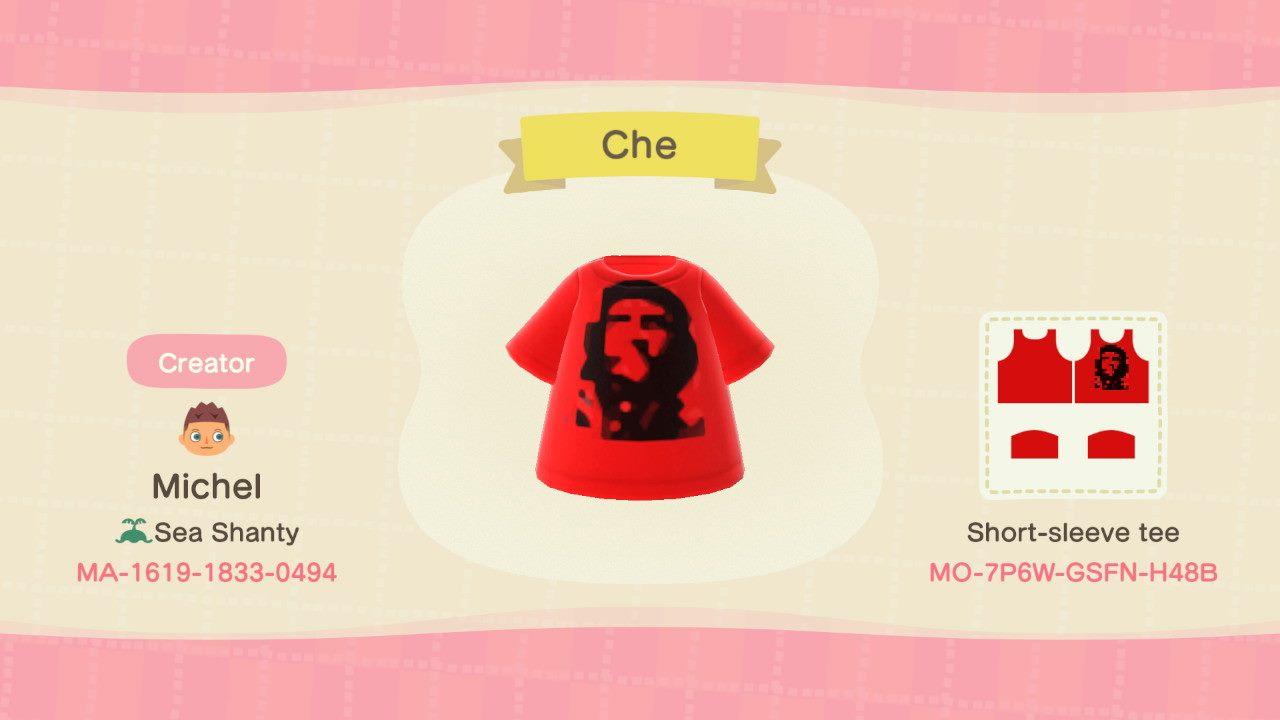Animal Crossing Design Code: MO-7P6W-GSFN-H48B Che
