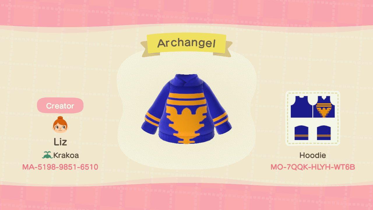 Animal Crossing Design Code: MO-7QQK-HLYH-WT6B Archangel