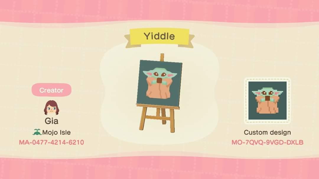 Animal Crossing Design Code: MO-7QVQ-9VGD-DXLB Yiddle