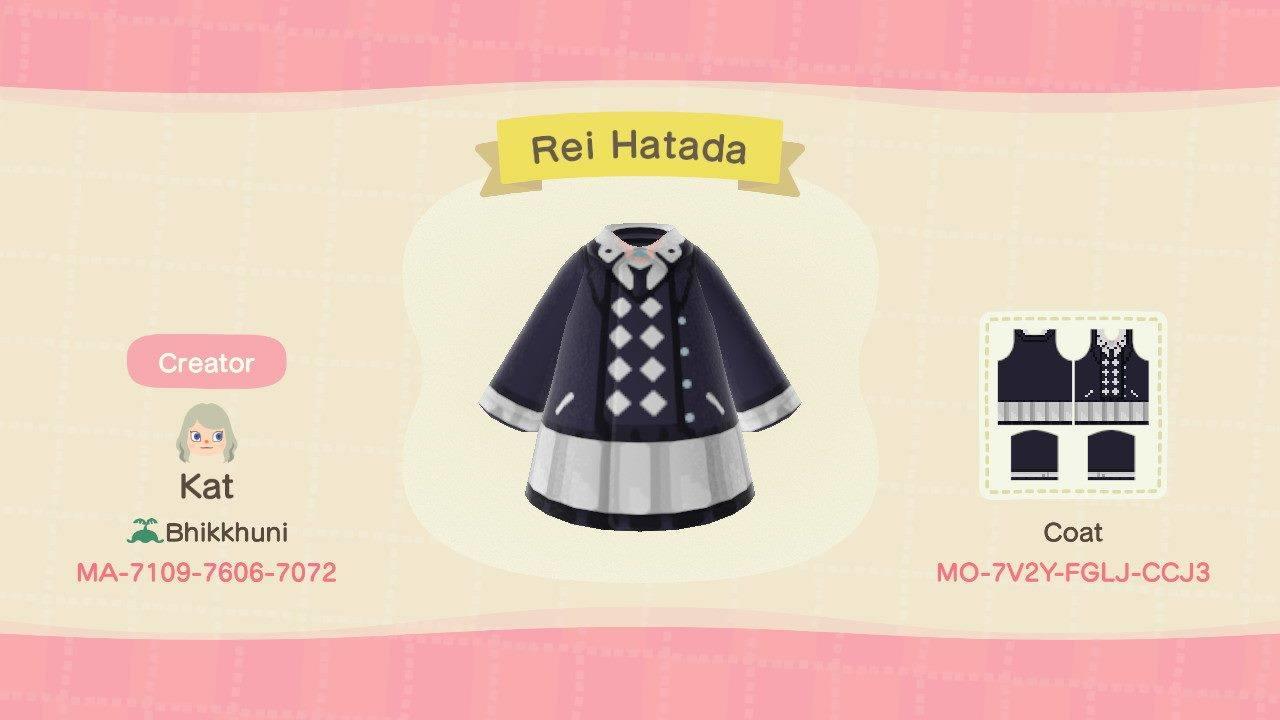 Animal Crossing Design Code: MO-7V2Y-FGLJ-CCJ3 Rei Hatada