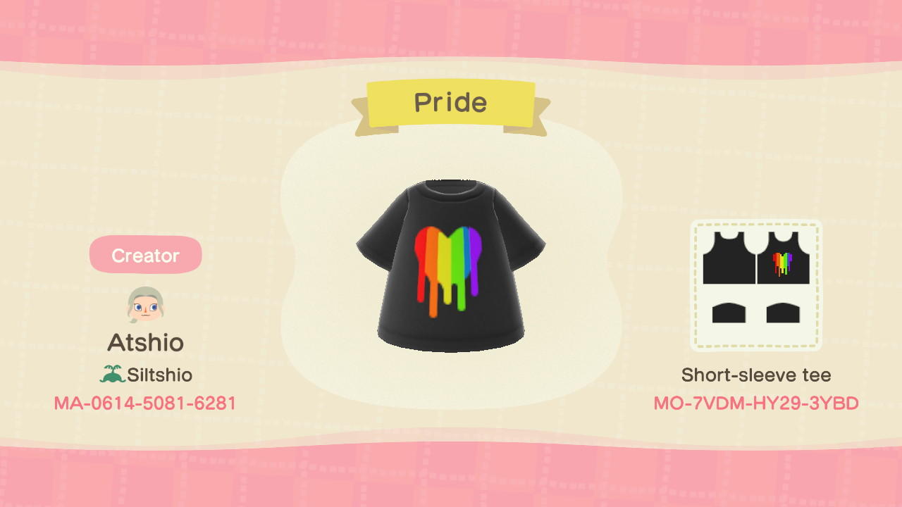 Animal Crossing Design Code: MO-7VDM-HY29-3YBD Pride