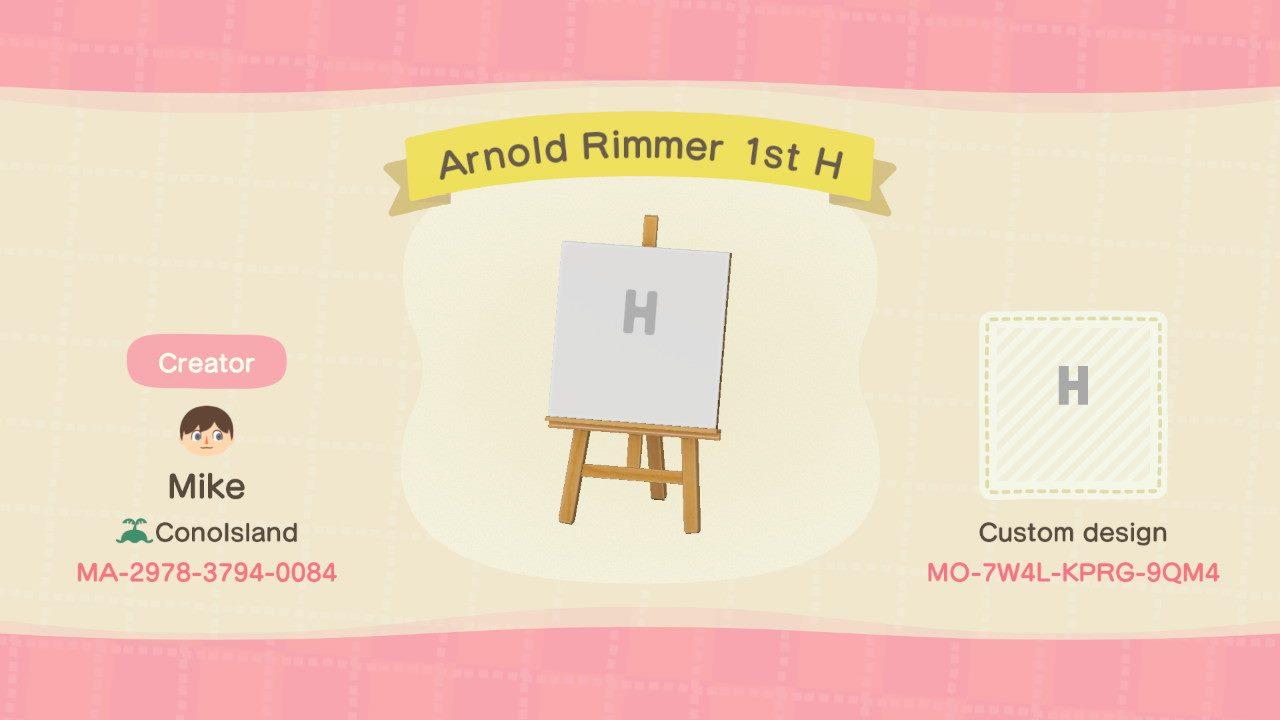 Animal Crossing Design Code: MO-7W4L-KPRG-9QM4 Red Dwarf Rimmer H