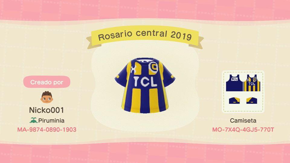 Animal Crossing Design Code: MO-7X4Q-4GJ5-770T Rosario central 2019