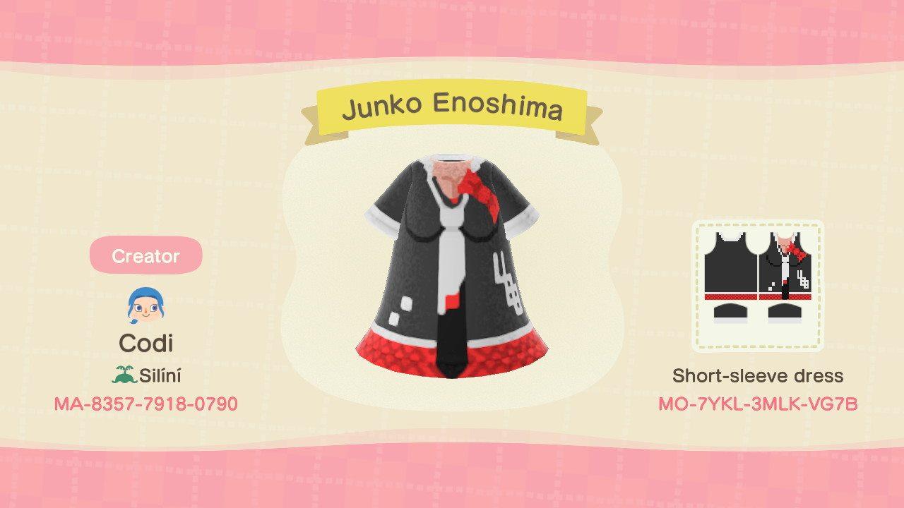 Animal Crossing Design Code: MO-7YKL-3MLK-VG7B Junko Enoshima