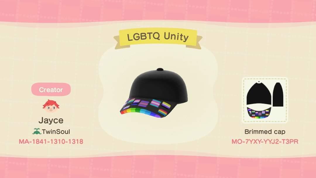 Animal Crossing Design Code: MO-7YXY-YYJ2-T3PR LGBTQ Unity