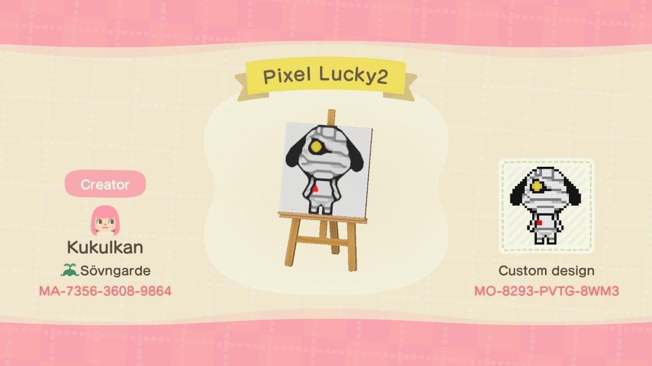 Animal Crossing Design Code: MO-8293-PVTG-8WM3 Pixel Lucky 2