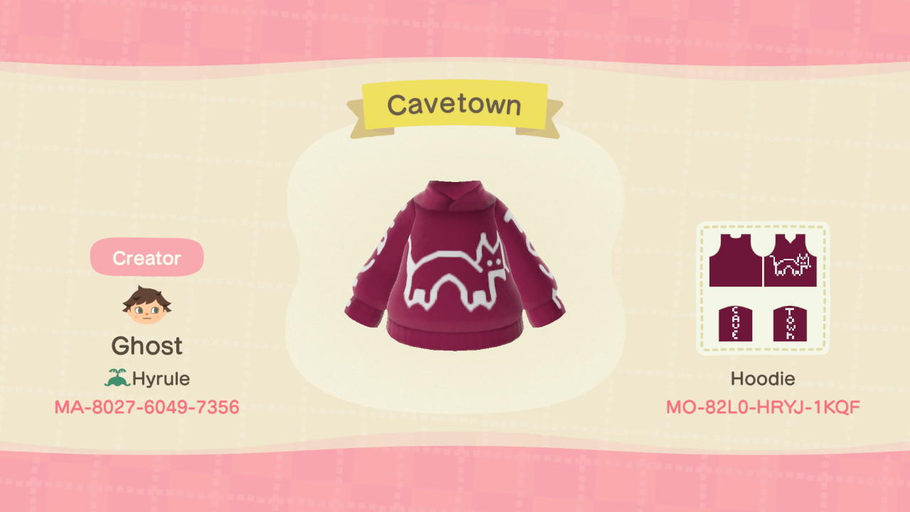 Animal Crossing Design Code: MO-82L0-HRYJ-1KQF Cavetown