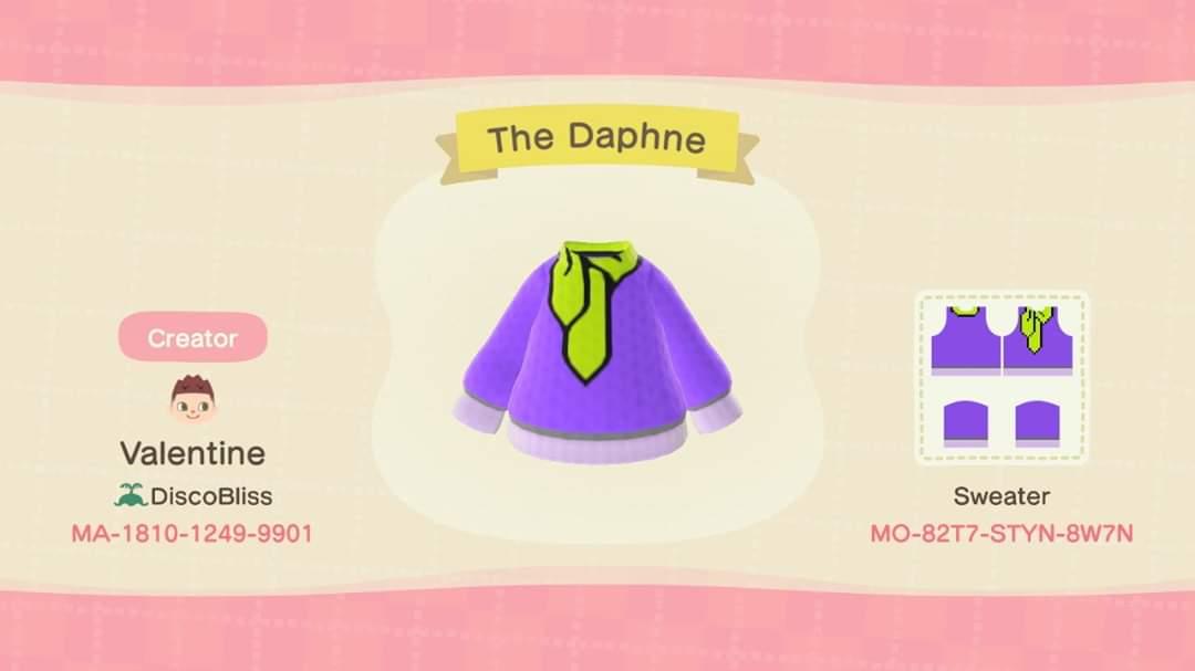 Animal Crossing Design Code: MO-82T7-STYN-8W7N The Daphne