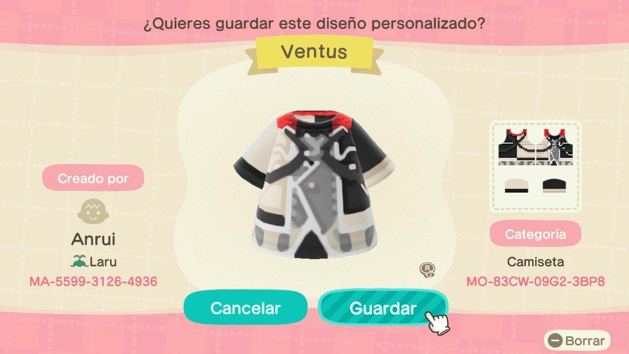 Animal Crossing Design Code: MO-83CW-09G2-3BP8 KHBBS - Ventus