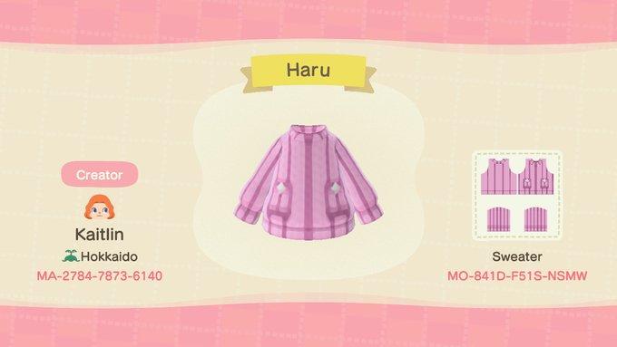 Animal Crossing Design Code: MO-841D-F51S-NSMW Haru