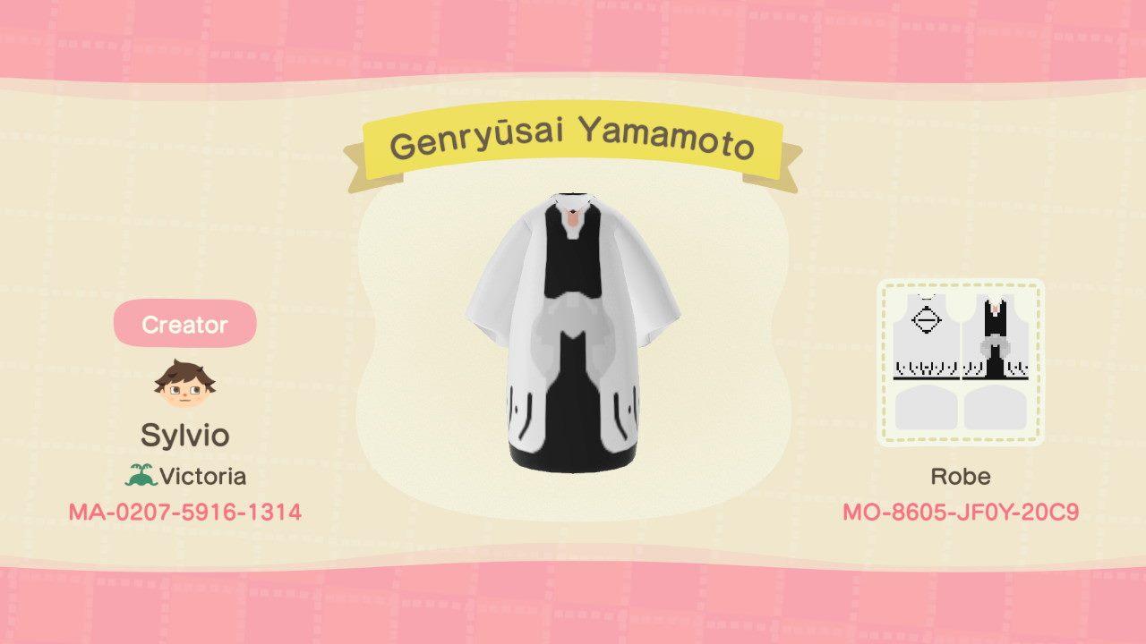 Animal Crossing Design Code: MO-8605-JF0Y-20C9 Bleach Yamamoto