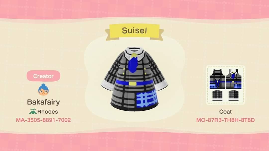 Animal Crossing Design Code: MO-87R3-TH8H-8T8D Suisei
