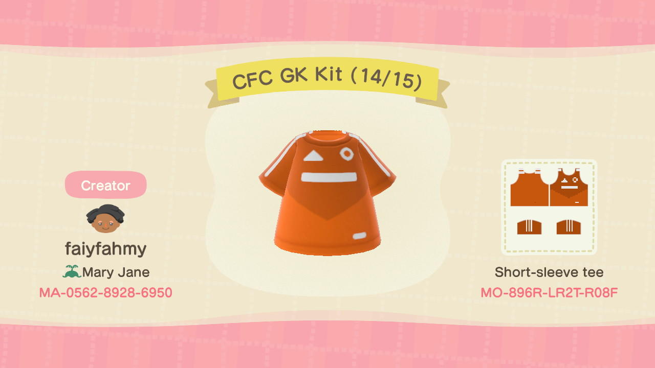 Animal Crossing Design Code: MO-896R-LR2T-R08F CFC GK Kit (14/15)