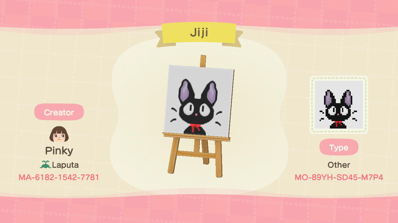 Animal Crossing Design Code: MO-89YH-SD45-M7P4 Jiji