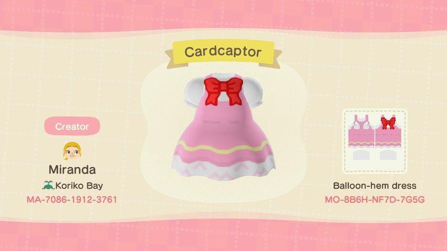 Animal Crossing Design Code: MO-8B6H-NF7D-7G5G Cardcaptor