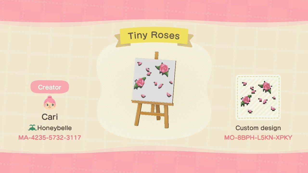 Animal Crossing Design Code: MO-8BPH-L5KN-XPKY Tiny Roses