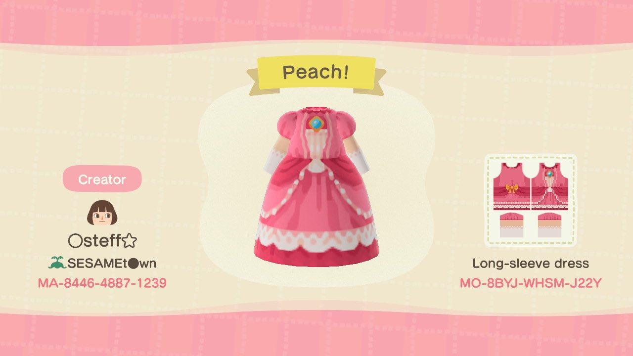 Animal Crossing Design Code: MO-8BYJ-WHSM-J22Y Peach!